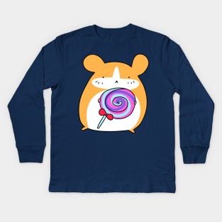 Lollipop Hamster Kids Long Sleeve T-Shirt